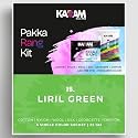 Kadam Pakka Rang Fabric Dye Colour | 25g Pack | Includes DyFix Color Fixer | Permanent Fabric Dyes for Old Faded Jeans and Clothes (Liril Green)