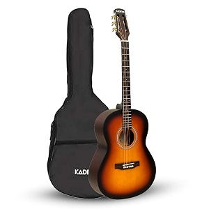 kadence bb01-sb acoustica 3934 acoustic guitar  dreadnought  comes with bag  includes learning course  sunburst
