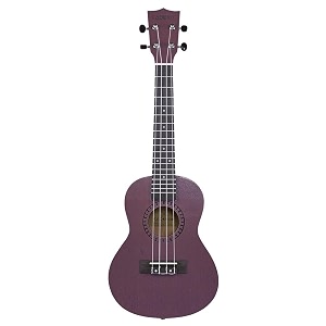 kadence uktwpul concert 2334 acoustic ukulele  sapele wood  comes with bag  includes learning course purple