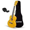 Kadence UKTWYEL Concert 23" Acoustic Ukulele | Sapele Wood | Comes with Bag | Includes Learning Course | Yellow