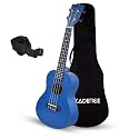 Kadence UKTWBLU Concert 23" Acoustic Ukulele | Sapele Wood | Comes with Bag | Includes Learning Course | Blue