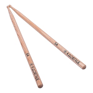 kadence mw5a jamming series drumsticks  5a size maple wood  acorn tip with smooth matte finish  pair weighs 98 g  natural