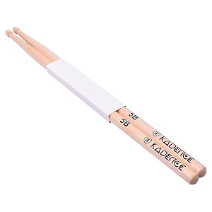 kadence mw5b jamming series drumsticks  5b size maple wood  acorn tip with smooth matte finish  pair weighs 80 g  natural