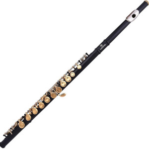 kadence flutes key of c 16 key for beginner black gold nickel flute with leather case plated flute