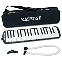 Kadence MEL-37BK Home Series 37-Key Melodica | ABS Body | Stainless Steel Plate | Dual Mouthpiece | Includes Padded Carry Case | Black