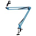 Kadence NB35BL Home Series Microphone Boom Arm Stand | Smooth Angle Adjustment | Dual-Spring Suspension with 360° Rotation | Desk Clamp Mount for Recording, Streaming &amp; Online Classes | Blue