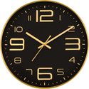 Kadio Analog 30 cm X 30 cm Wall Clock (Multicolor, With Glass, Standard)