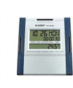 Kadio Digital 27 cm X 27.5 cm Wall Clock (Silver, With Glass, Standard)