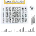 KADRICK 1230PCS Metric Screw Aassortment Kit,Stainless Steel M2-M5 Bolts