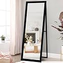 Rectangle Black 5 Feet Full Length Standing Mirror| Full Mirror for Bedroom, Living Room| Big Wall Glass
