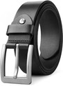 KAEZR Men Black Texas Leatherite Belt