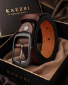KAEZRI Men Casual Evening Formal Party Brown