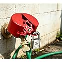 KAFENDA Outdoor Faucet Lock, Hose Bib Lock, Water Spigot Red