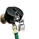 KAFENDA Outdoor Faucet Lock, Hose Bib Lock, Water Spigot Black