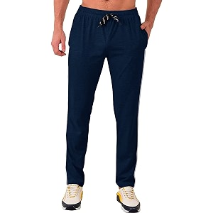 KAFF Mens Piping Track Pant-Charcoal- 100 Cotton