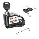 High-Security Disc Brake Lock for Motorcycles and Bicycles – Anti-Theft 110db Alarm Disc Lock with 6mm Pin, Solid Waterproof Design, Includes 2 Keys and Screwdriver for Battery Replacement