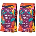 Kahawa 1893 Whole Bean Coffee Medium-Roast Tanzania Peaberry Blend 24 Oz - As Seen on Shark Tank, High Antioxidants, Naturally Sweet, Organically Grown, Ethically &amp; Sustainably Sourced (Pack of 2)