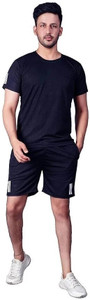 kailash solid self design men track suit