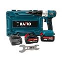 KAITO 48V Cordless Brushless Heavy Duty Rivet Gun | 20,000N Pull Force | 2.4–4.8MM Rivet Size | 2 x 48V 5.0Ah Rechargeable Batteries | Fast Charger & Heavy-Duty Carry Case | Cordless Riveting Tool