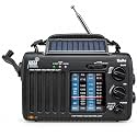 Kaito Voyager Solo Emergency AM FM SW NOAA Weather Alert Radio with Solar Crank Flashlight