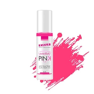 kaiva rose petal roll-on tint  water-based lip amp cheek tint  natural rose extract  lightweight amp buildable colour  for all skin types  8 ml