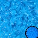 Kaiyuan Dynasty 100pc Fish Tank Rocks Aquarium Rocks Glow in The Dark Pebbles Glowing Rocks Luminous Pebbles for Fish Bowl,Garden,Ponds Decor,Blue (0.8-1.2")