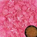 Kaiyuan Dynasty 300pc Fish Tank Glow in The Dark Rocks Glow Rocks for Fish Tank Glow in The Dark Stones Luminous Stones for Aquarium,Pink (0.8-1.2")