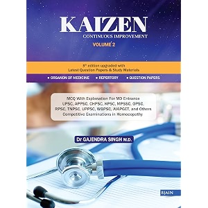 kaizen volume 2 - continuous improvement for competitive examinations in homeopathy