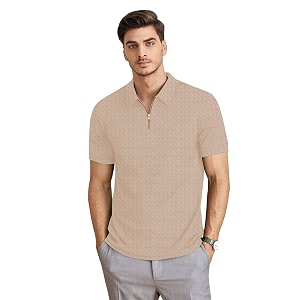 KAJARU Mens Polyster Blend Regular Fit T-Shirt