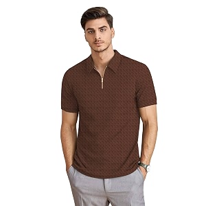 KAJARU Mens Polyster Blend Regular Fit T-Shirt