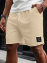 KAJARU Printed Men Beige Casual Shorts