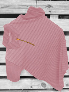 kajaru self design men polo neck pink t-shirt