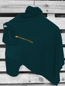 KAJARU Self Design Men Polo Neck Dark Green T-Shirt