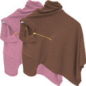 KAJARU Self Design Men Zip Neck Pink