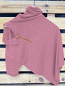 KAJARU Self Design Men Zip Neck Pink