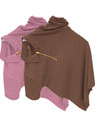 KAJARU Self Design Men Zip Neck Pink