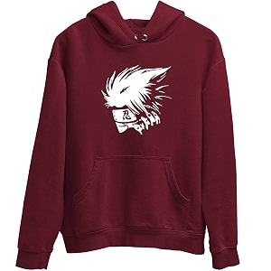 Kakashi Mens Hoodie Maroon Women Jacket Jirya