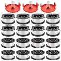 KAKO AF100 Spool for Black Decker Weed Eater String, 0.065" 30ft Autofeed Spool for Black Decker AF100 Replacement Spool, Replace GH600 GH900 Spool for Black Decker Weed Eater Spool(16+3+3)