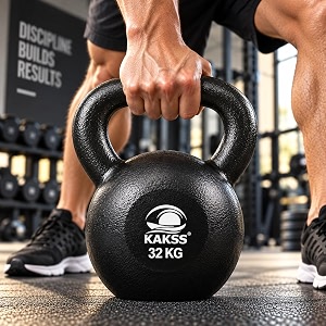 kakss cast iron kettlebell for strengthfitnesskettle bell for home gym 2 kg to 92kg proudly made in india