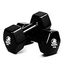 Kakss Cast Iron Vinyl Coated Dumbbells (BLK 5KG)
