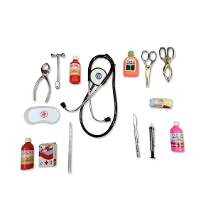kaku fancy dresses doctor costume set for boys amp girls  doctor coat stethoscope doctor play set for kids safety hand gloves