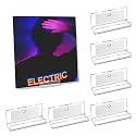 Kalami 6 Pack Vinyl Record Holder Wall Mount Self Adhesive