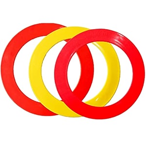 juggling rings polyproplene juggling magician rings sports rings for unisex youth age 15 set of 3 size diameter 24 cm  9 inchesassorted