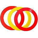 Juggling Rings Polyproplene Juggling Magician Rings, Sports Rings for Unisex Youth Age 15+, Set of 3 Size Diameter 24 Cm / 9 Inches,Assorted