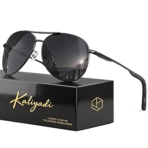 KALIYADI Aviator Sunglasses Polarized for Men Women