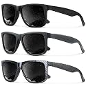 KALIYADI Sunglasses Men Polarized Sun glasses for Mens Womens Classic Matte Black Frame UV Protection 3pack