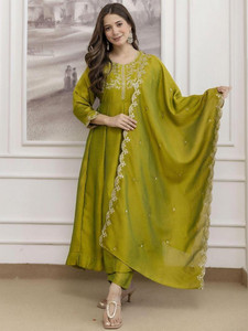 KALKI COLLECTION Embroidered Anarkali Kurta Bottom