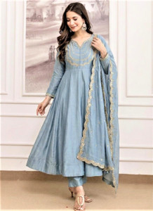 KALKI COLLECTION Embroidered Anarkali Kurta Bottom