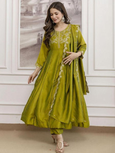 KALKI COLLECTION Embroidered Anarkali Kurta Bottom