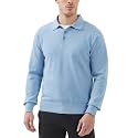 Kallspin Mens 100% Cotton Polo Sweater Long Sleeve Button Down Knit Pullover Relaxed Fit Collared Casual Tops